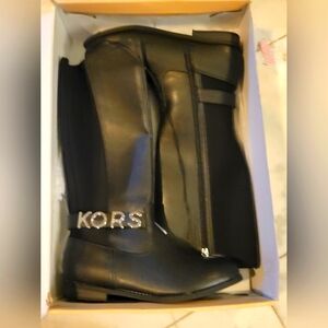 Michael Kors Black knee high Girls Size 4 Blk BNIB
